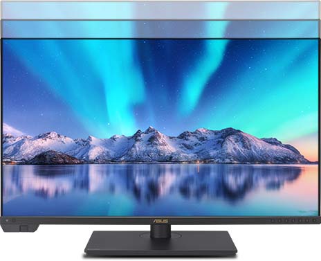 在ProArt Display PA32UCXR上展示极光的图像